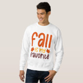 Sweatshirt L'automne est ma saison préférée - Conception de c (Devant entier)