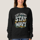 Sweatshirt Lava Lamp Retro Aesthetic Psychedelic Groovy Vibes (Devant)