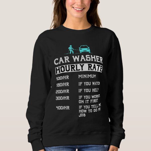 Sweatshirt Lavage de voiture Automobile Mécanique Nettoyeur d (Devant)