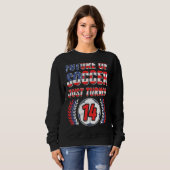 Sweatshirt L'Avenir Du Football Vient De Tourner 14 Anniversa (Devant entier)