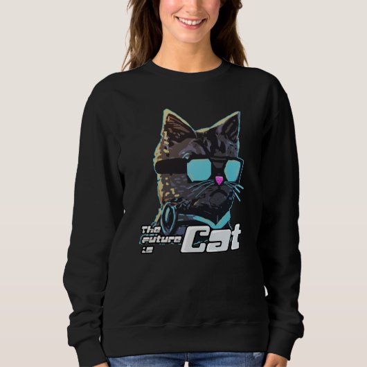 Sweatshirt L'avenir est le chat (Devant)