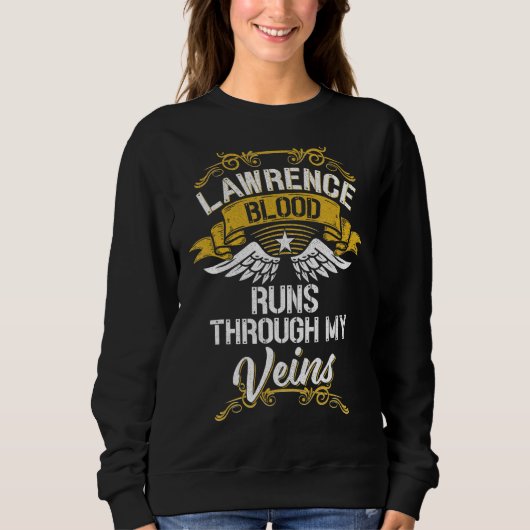 Sweatshirt Lawrence Blood traverse mes veines (Devant)