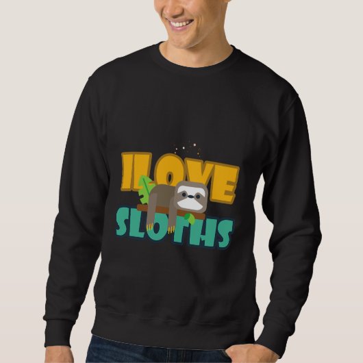 Sweatshirt Lazy Sloth 53 (Devant)