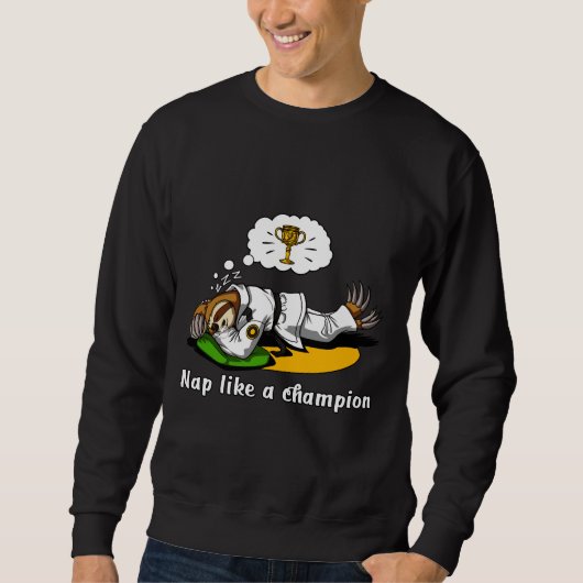 Sweatshirt Lazy Sloth Karate (Devant)