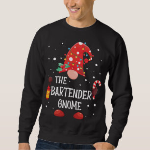 Sweatshirt Le barman Gnome Matching Family Christmas Gnom