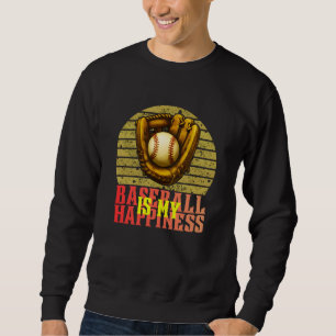 Sweatshirt le baseball est mon bonheur