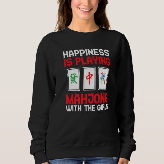 Sweatshirt Le Bonheur Des Cool Mahjong Joue Aux Filles Mahjon