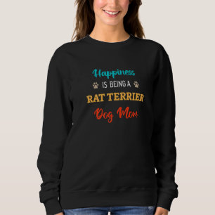 Sweatshirt Le bonheur est d'être une maman de Rat Terrier