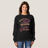 Sweatshirt Le Bonheur Est D'Être Une Maman Grand-Mère Et Gran (Devant entier)