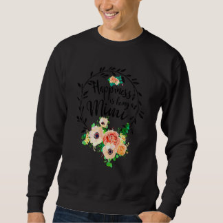 Sweatshirt Le Bonheur Est Un Mimi Décor Floral