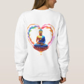 Sweatshirt 🌈 "Le Bouddha de l'Amour : les couleurs de la com (Dos)
