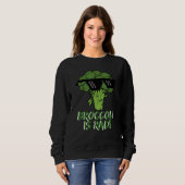 Sweatshirt Le brocoli est génial (Devant entier)