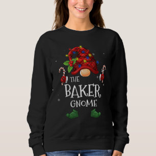 Sweatshirt Le Buffle Baker Gnome Plaid Christmas Tree Light