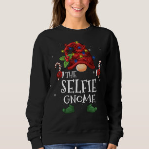 Sweatshirt Le Buffle Selfie Gnome Plaid Christmas Tree Ligh