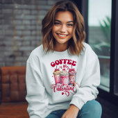 Sweatshirt Le café est ma Saint Valentin