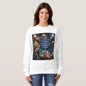 Sweatshirt Le café raconte une histoire (Devant entier)
