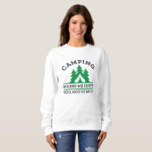 Sweatshirt Le Camping Me Rend Heureux (Devant entier)