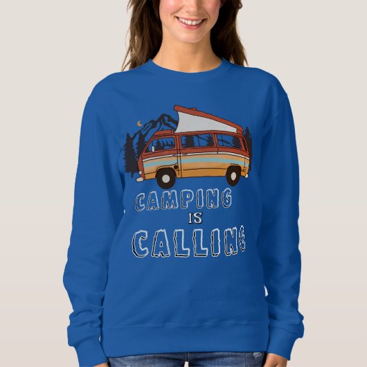 SWEATSHIRT LE CAMPING VOUS APPELLE (Devant)