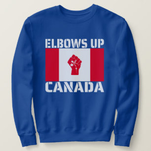 Sweatshirt Le Canada à coudes - Fiers Canadiens