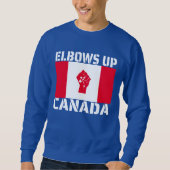 Sweatshirt Le Canada à coudes - Fiers Canadiens (Devant)