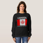 Sweatshirt Le Canada Est L'Un Des Pays Les Plus Aimés Du (Devant entier)