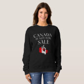 Sweatshirt Le Canada n'est pas à vendre (Devant entier)