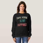 Sweatshirt Le Cap-Vert est mon bonheur (Devant entier)