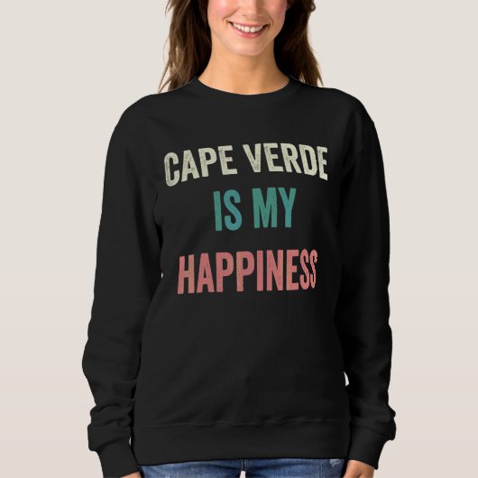 Sweatshirt Le Cap-Vert est mon bonheur (Devant)