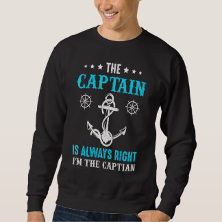 Sweatshirt Le Capitaine A Toujours Raison De Battre