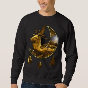 Sweatshirt Le Cerf de la nature animale amérindienne