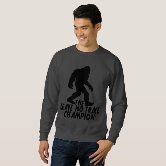 Sweatshirt Le Champion de Leave No Trace Funny Bigfoot (Devant entier)