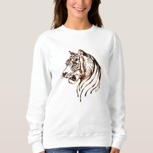 Sweatshirt Le chandail de chocolat de tigre des femmes