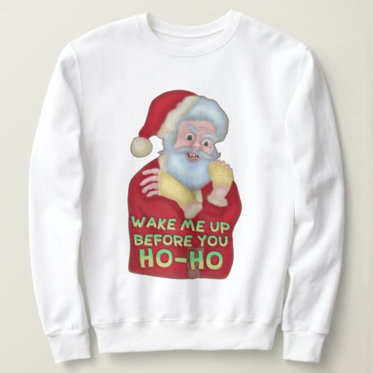 Sweatshirt Le chandail laid drôle | Père Noël de Noël me (Design devant)