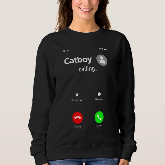 Sweatshirt Le Chat Boy Appelle (Devant)