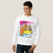 Sweatshirt Le chat cache l'oeuf de pâques (Devant entier)