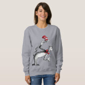 Sweatshirt Le Chat Chapeauté S'incline (Devant entier)