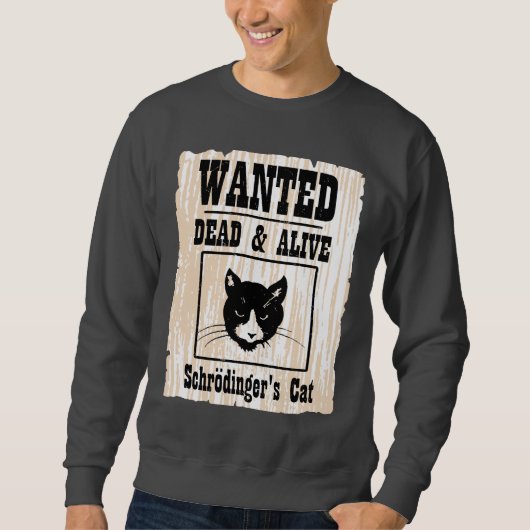 Sweatshirt Le chat Recherché de Schrodinger (Devant)
