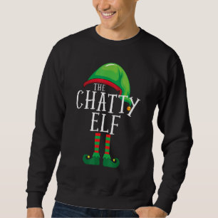 Sweatshirt Le Chatty Elf Matching Family Group Pajama Christ