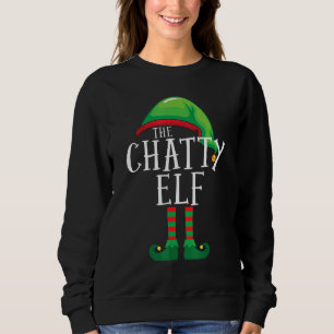 Sweatshirt Le Chatty Elf Matching Family Group Pajama Christ