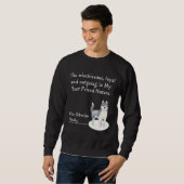 Sweatshirt Le Chien Husky Sibérien (Devant entier)