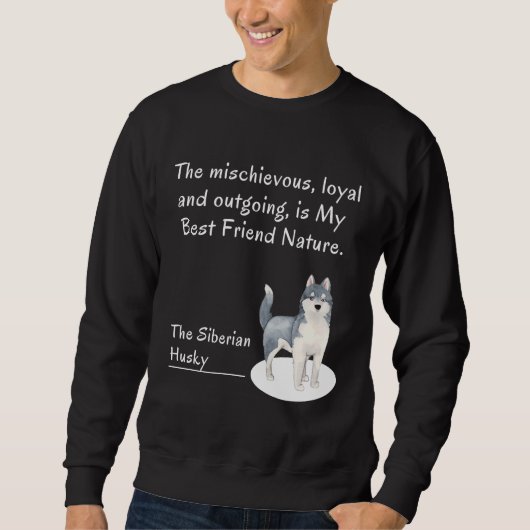 Sweatshirt Le Chien Husky Sibérien (Devant)