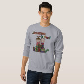 Sweatshirt Le chiffre lecture de bâton d'enfants est (Devant entier)