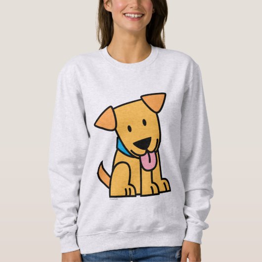 Sweatshirt Le chiot de labrador retriever reposent le chiot (Devant)