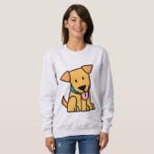 Sweatshirt Le chiot de labrador retriever reposent le chiot (Devant entier)