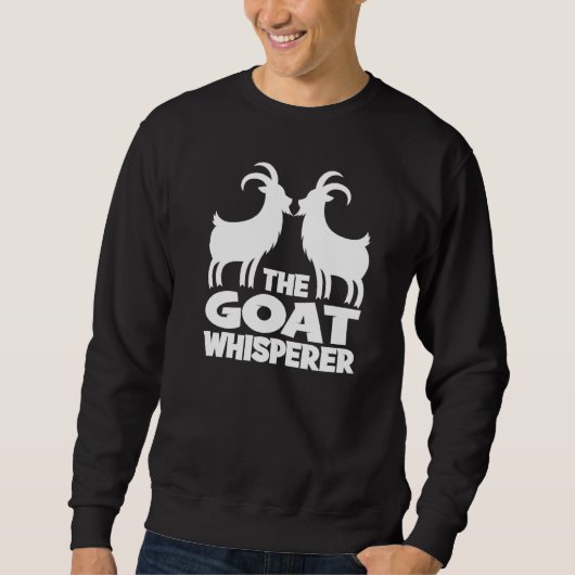Sweatshirt Le Chuchoteur de Chèvre I Chèvre (Devant)