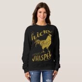Sweatshirt Le Chuchoteur de Poulet Coq Doré (Devant entier)