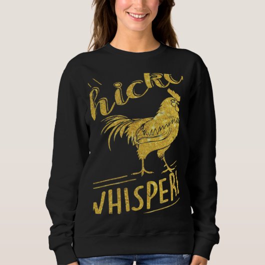 Sweatshirt Le Chuchoteur de Poulet Coq Doré (Devant)
