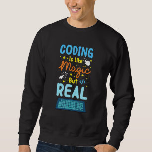 Sweatshirt Le Codage Est Comme Le Programmeur De Codeur Magiq
