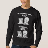 Sweatshirt Le code du programmeur fonctionne pourquoi mème (Devant)