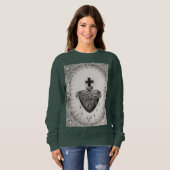 Sweatshirt Le Coeur le plus sacré de Jésus-Christ (Devant entier)